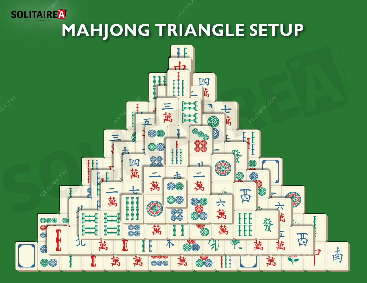 Mahjong Triangle - Układ trójkątny